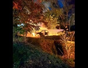 Incendio de vehiculo san carlos