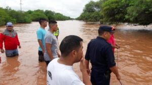 crecida del rio