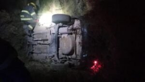 conductora volcó alcoholizada