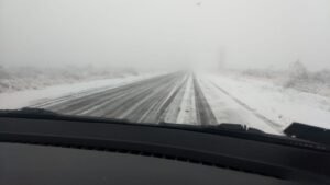 Nieve en el Manzano