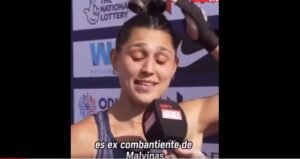 leona dedicatoria excombatiente de malvinas