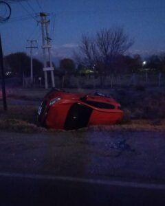vuelco de vehiculo en tunuyan