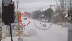Accidente San Carlos tormenta