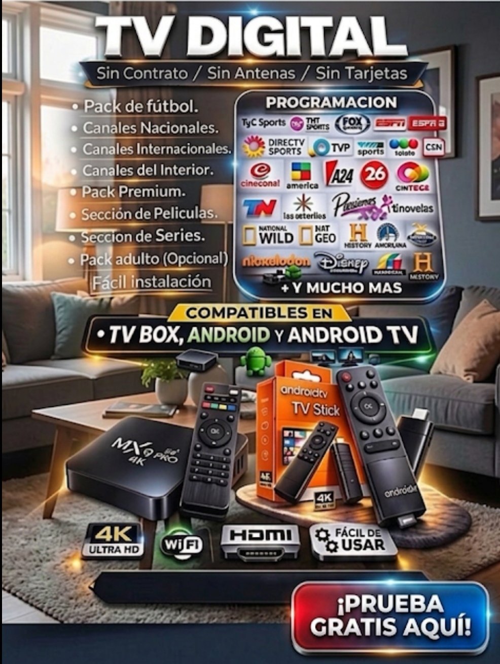 Consulta técnica sobre IPTV en Valle de Uco